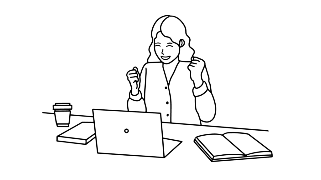 woman taking a self paced IT course